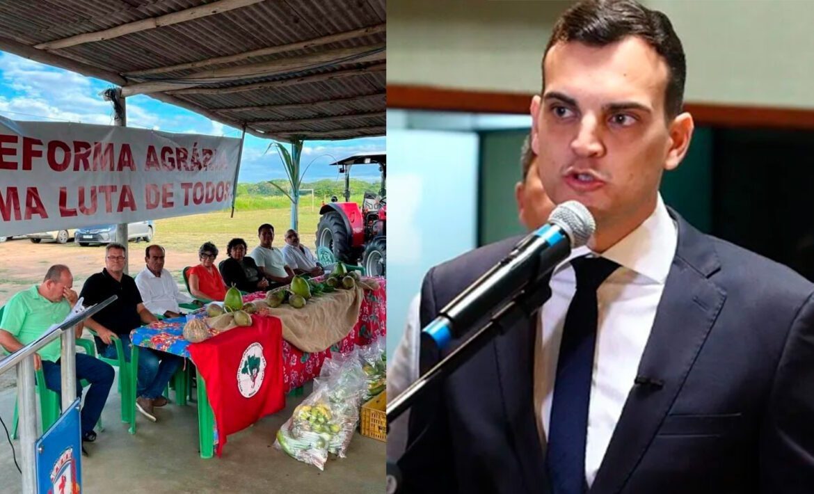 Deputado Alcantaro Filho Expressa Indignação na Ales Contra Apoio do Prefeito ao MST em Evento no Acampamento Índio Galdino