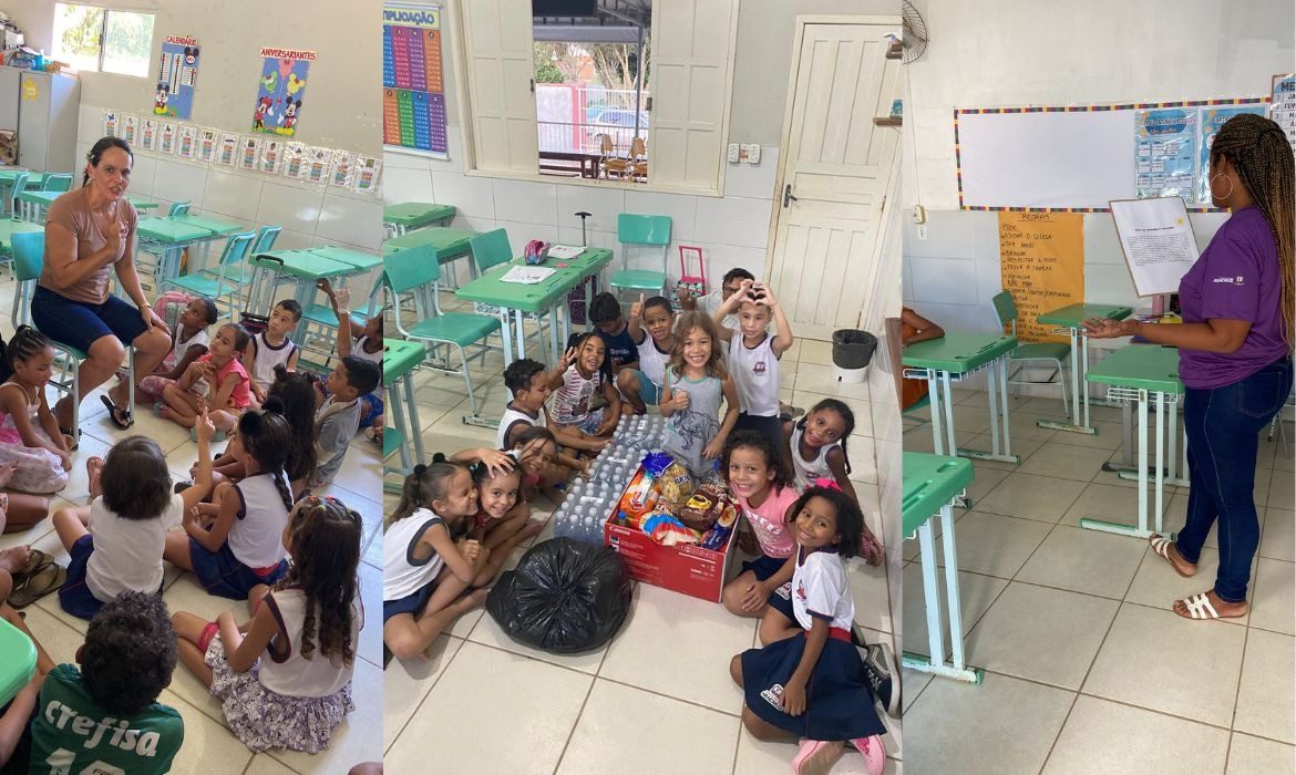 EMEF Ermelinda Giacomin Farina lança iniciativa de arrecadação de alimentos para ajudar vítimas de enchente no Rio Grande do Sul
