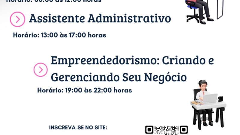 Inscrições Abertas para os Novos Cursos Qualificar/ES em João Neiva