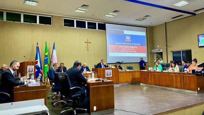 Câmara Municipal Realiza 145ª Sessão Ordinária da Legislatura 2021/2024