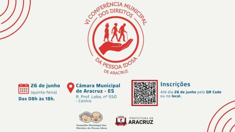 Evento para os direitos dos idosos acontece nesta quinta-feira (26)