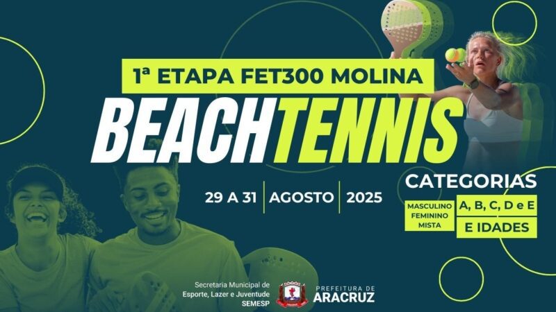 Beach Tennis ganha força no Espírito Santo, com etapa em Coqueiral