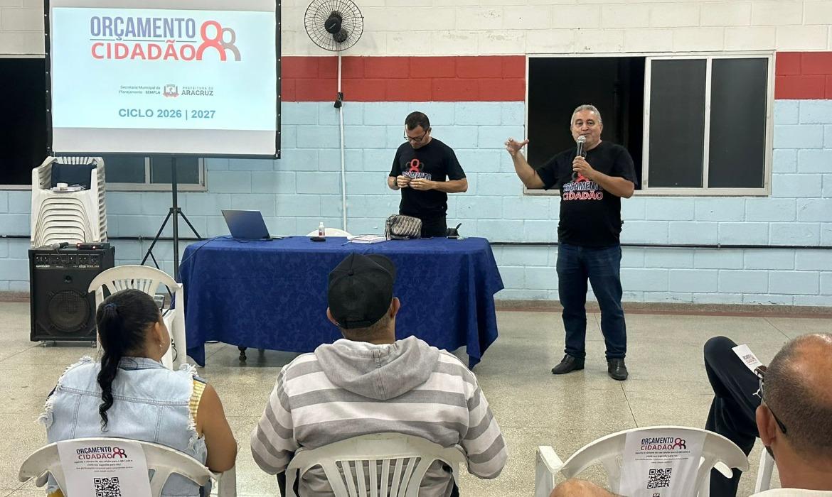 Orçamento Cidadão: moradores definem prioridades de investimento em audiências públicas