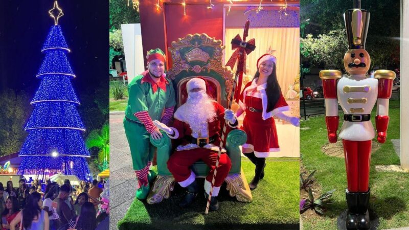 Milhares de Aracruzenses celebram o acendimento das luzes e a chegada do Papai Noel