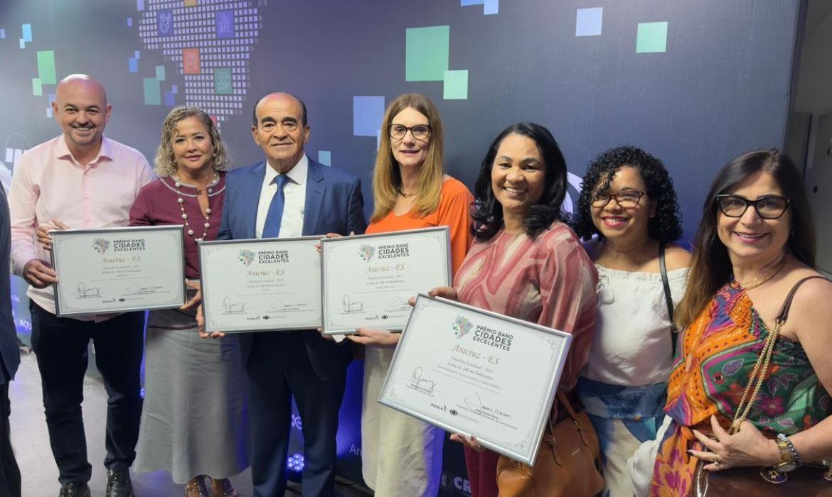 Aracruz se destaca no Prêmio Band Cidades Excelentes 2025 e reafirma gestão focada em transformação social