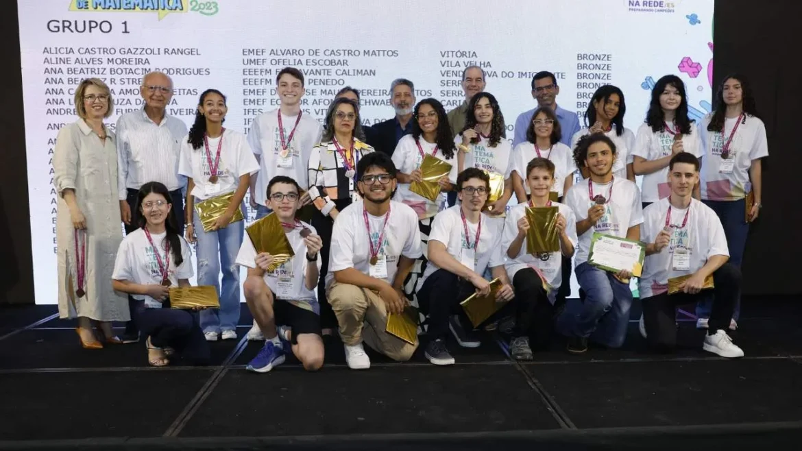 Espírito Santo alcança vice-liderança nacional em medalhas de ouro na Olimpíada de Matemática 2025