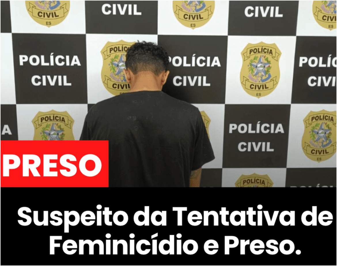 Homem que tentou matar a companheira em Aracruz se entrega à polícia e acaba preso