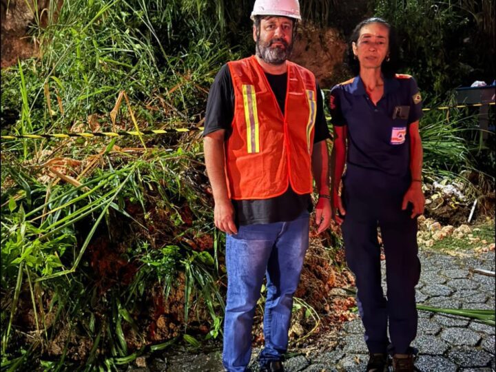 Chuva causa interdições e alerta de transbordamento em João Neiva