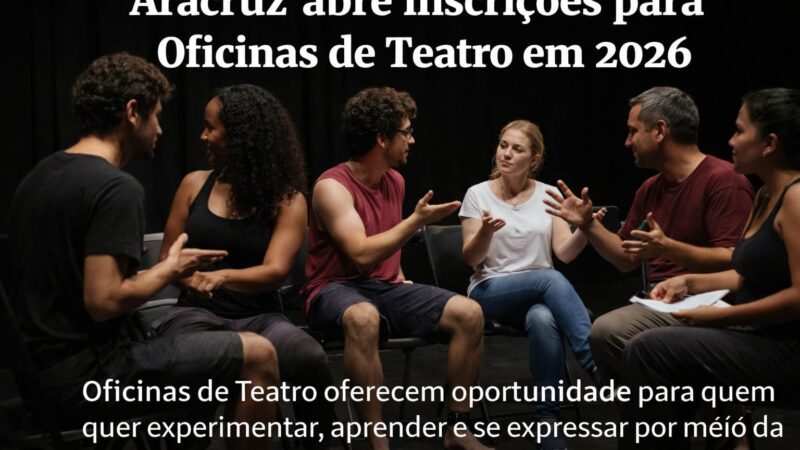 Aracruz abre inscrições para Oficinas de Teatro em 2026