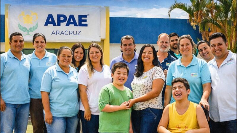 Aracruz garante mais de R$ 443 mil para fortalecer o trabalho da APAE