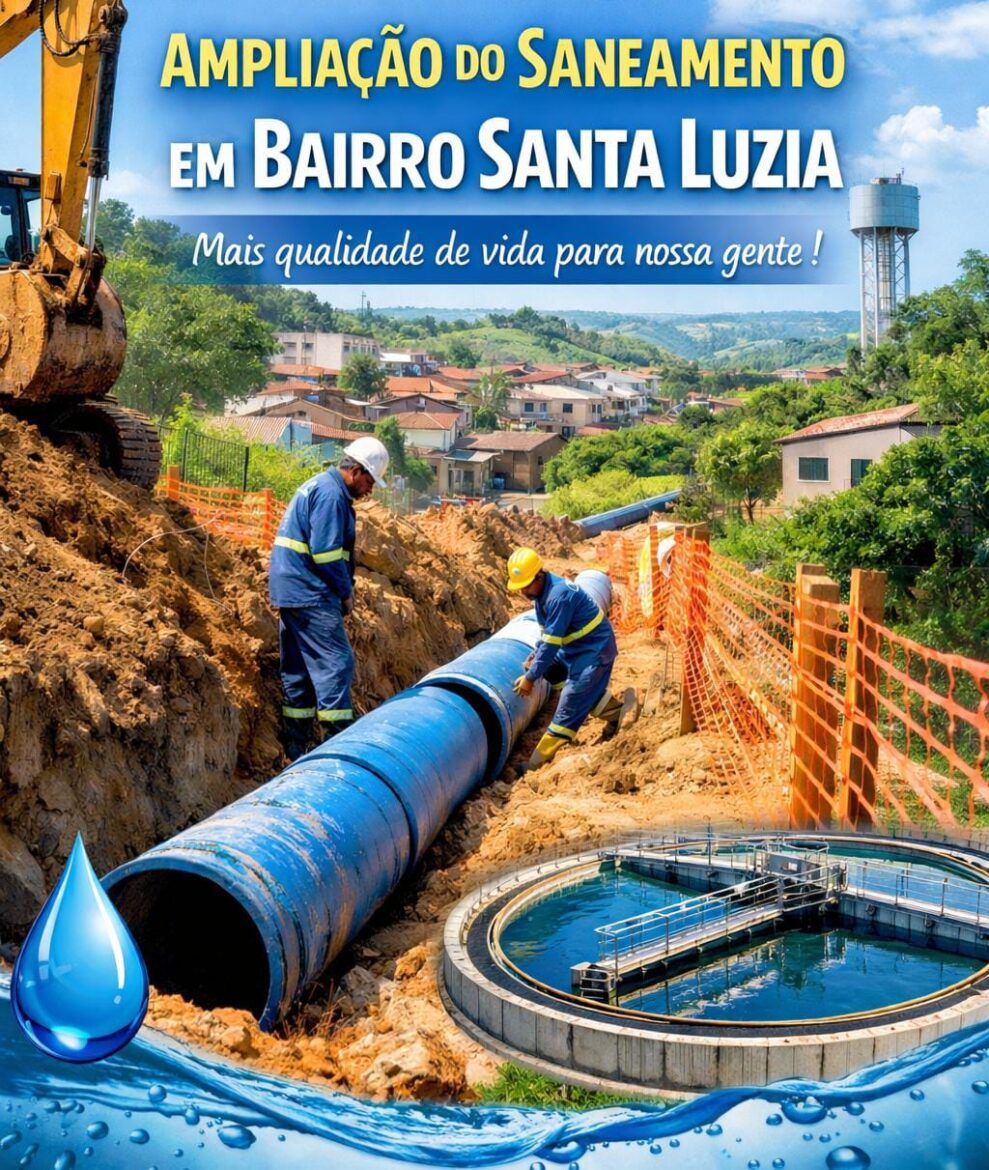SAAE abre licitação para ampliar saneamento no bairro Santa Luzia e trazer mais qualidade de vida para milhares de famílias