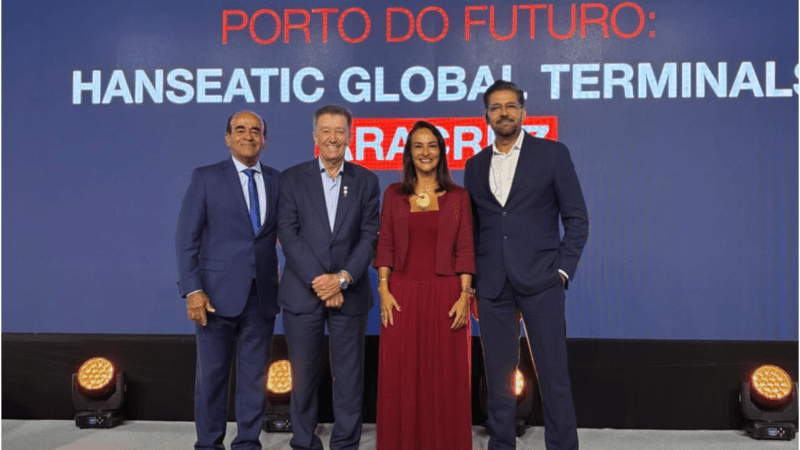Imetame e Hapag-Lloyd apresentam projeto do Porto de Aracruz; Prefeito Doutor Coutinho e autoridades locais prestigiam evento