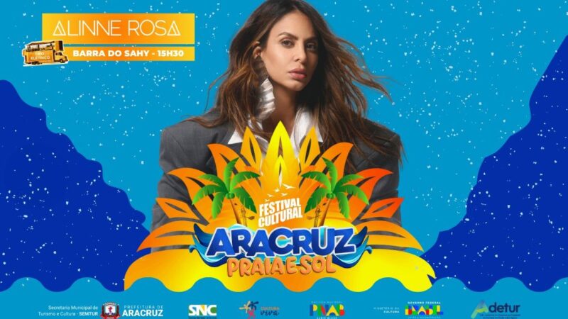 Show de Alinne Rosa movimenta Barra do Sahy no mês de fevereiro