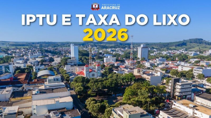 Contribuintes já podem emitir boletos do IPTU e da Taxa de Lixo 2026