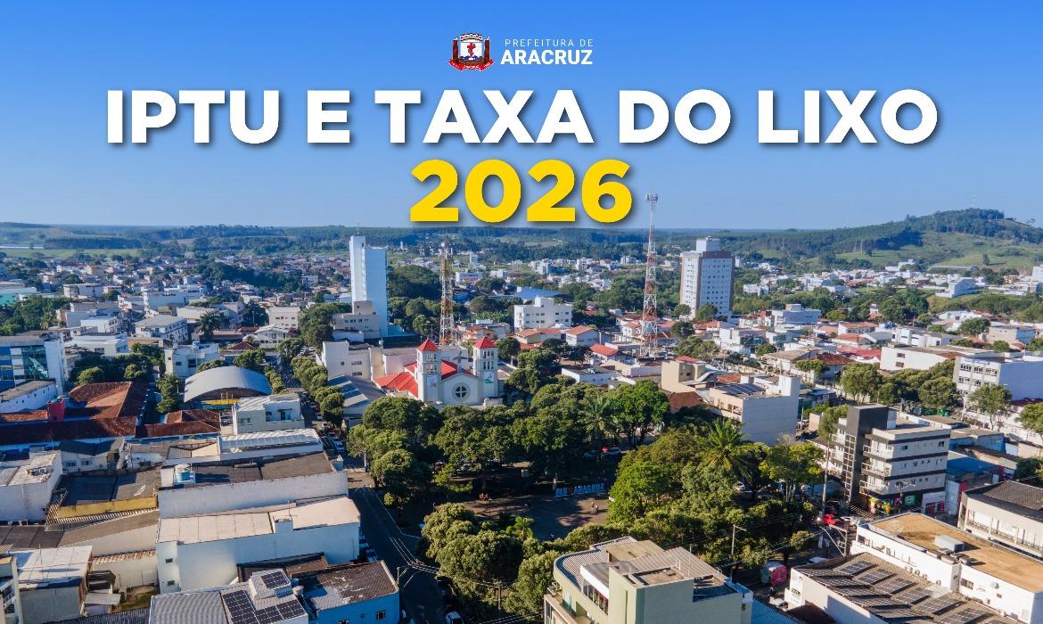 Contribuintes já podem emitir boletos do IPTU e da Taxa de Lixo 2026