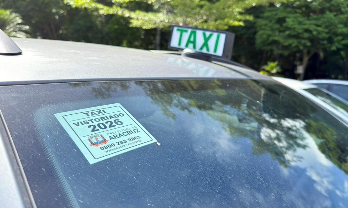 Motoristas de táxi têm até 31 de janeiro para agendar vistoria obrigatória