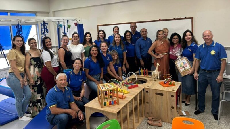 Projeto Sala Sensorial Magia do Rotary beneficia outras quatro escolas municipais
