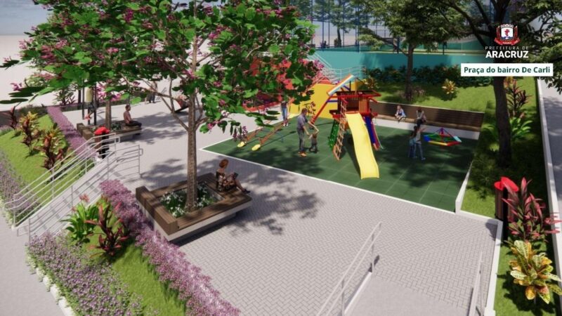 Prefeitura de Aracruz aprova construção de praça no De Carli por R$ 2,4 milhões