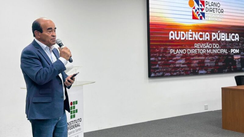 Prefeitura de Aracruz convoca população para audiência pública sobre o Plano Diretor Municipal