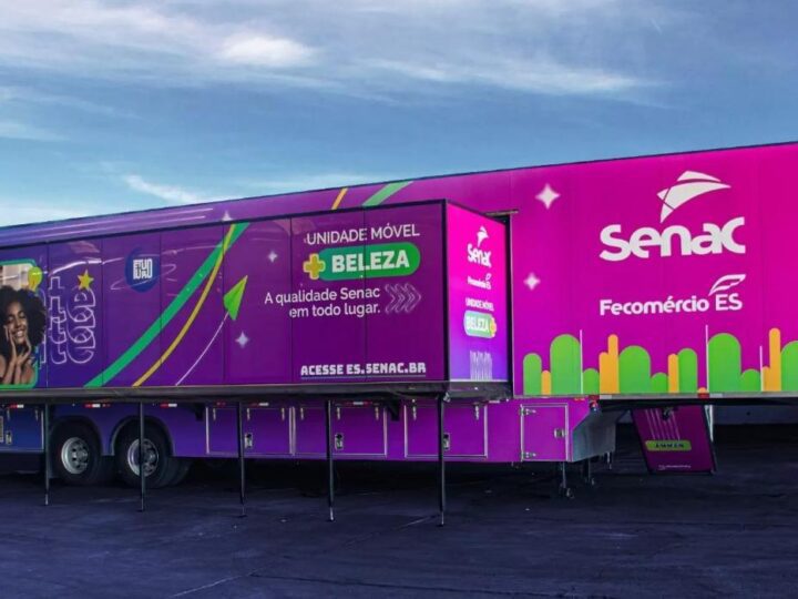 Aracruz abre quase 200 vagas gratuitas em cursos profissionalizantes com unidade móvel do Senac