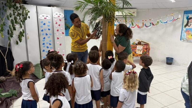 Exposição no CMEI Narizinho destaca vivências da cultura indígena na educação infantil
