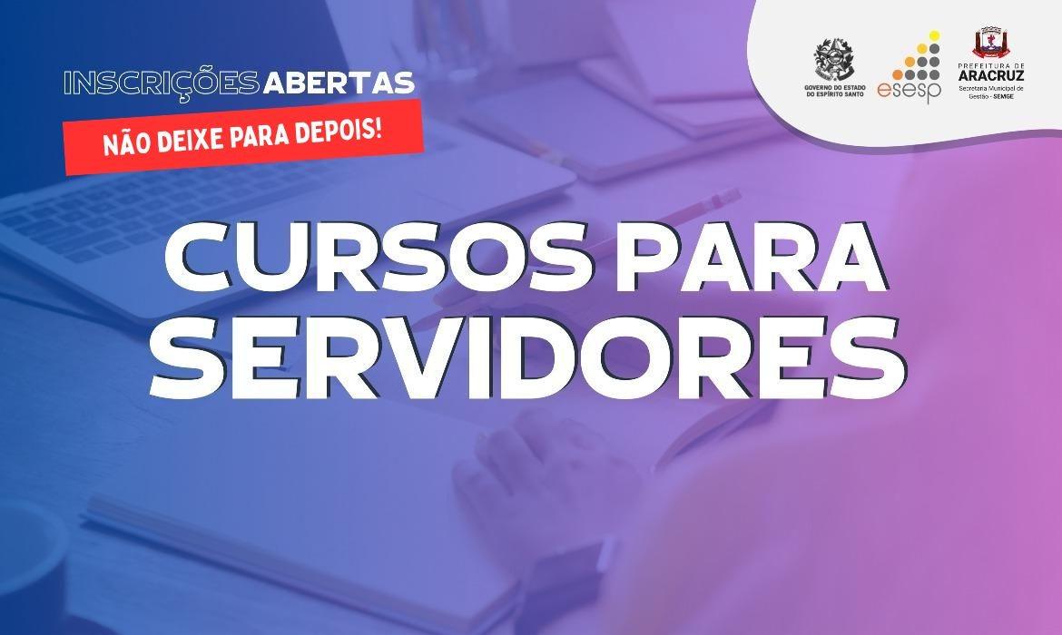 Servidores de Aracruz têm oportunidade de capacitação com certificação e progressão funcional
