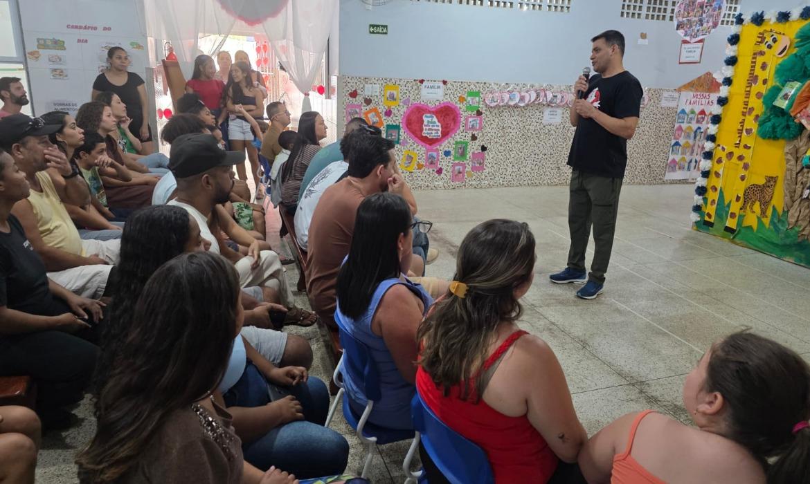 Cmei Criança Feliz promove integração entre escola e famílias em ação especial