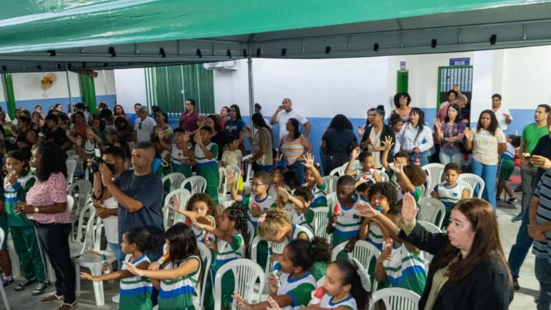 Prefeitura reinaugura EMEF Lilazina Gomes de Souza após ampla reforma e melhorias na estrutura