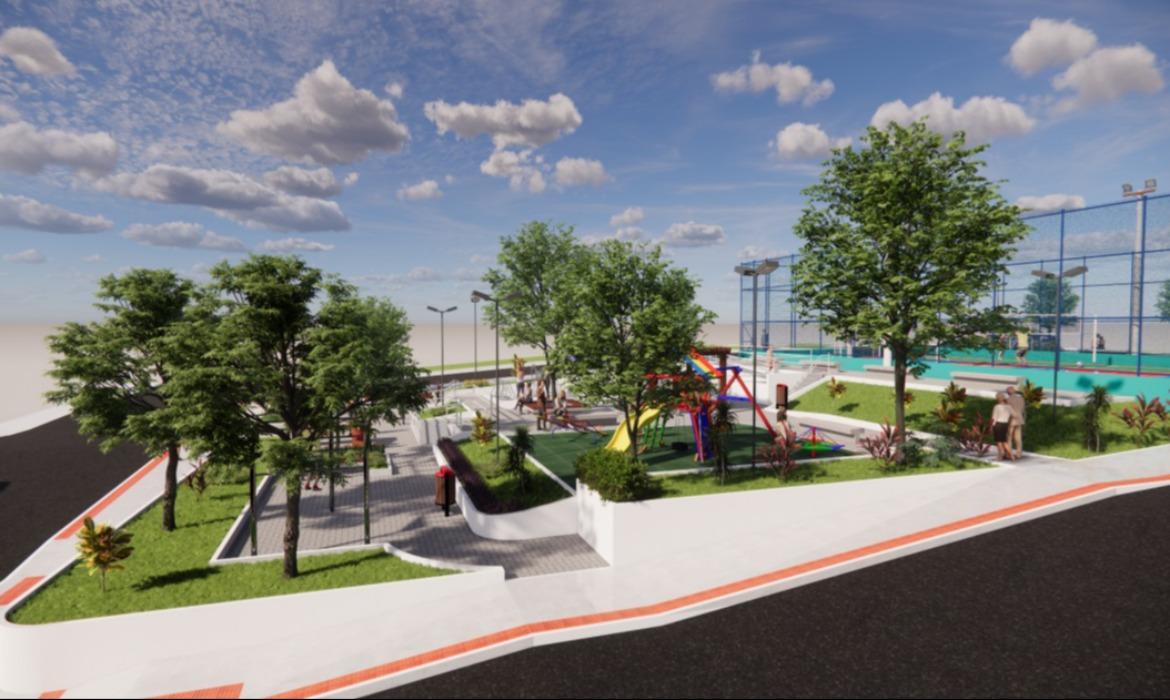 Ordem de serviço dá início à construção de praça no bairro São José
