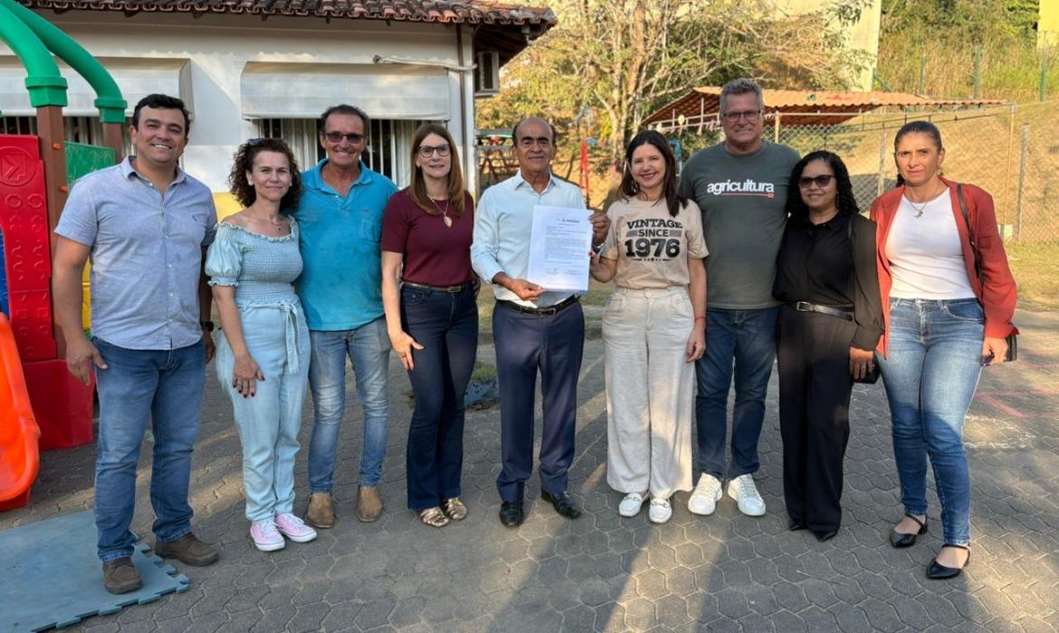 Ordem de Serviço garante ampliação de salas de aula na Escola Teresinha Frigini, em Guaraná