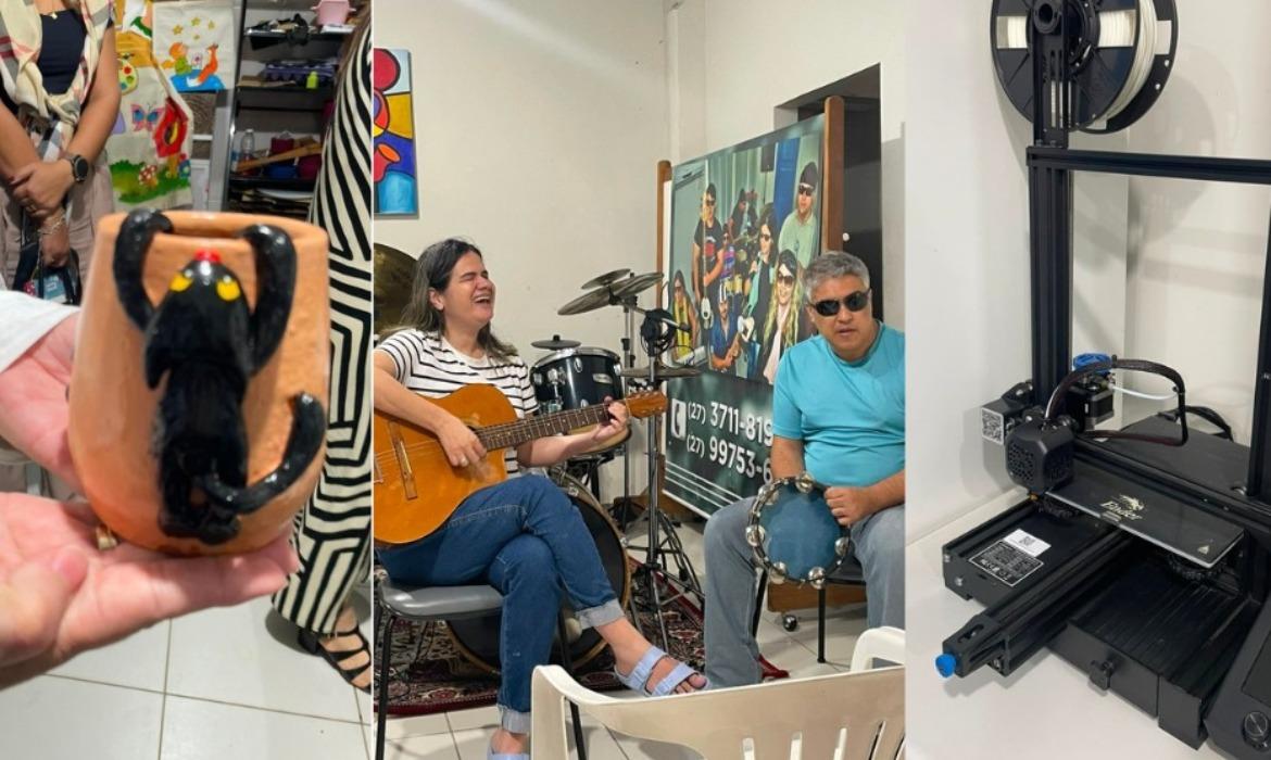 Educação Especial e Inclusiva realiza visita técnica à Associação Colatinense da Pessoa com Deficiência Visual