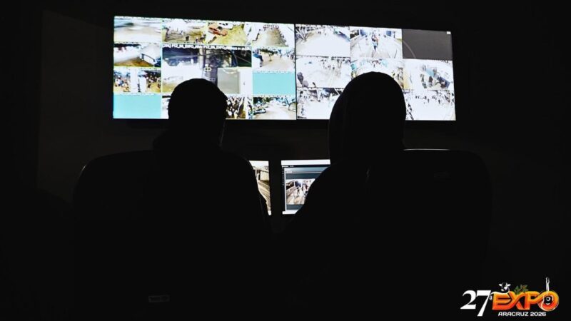 Tecnologia amplia monitoramento e segurança na Expo Aracruz
