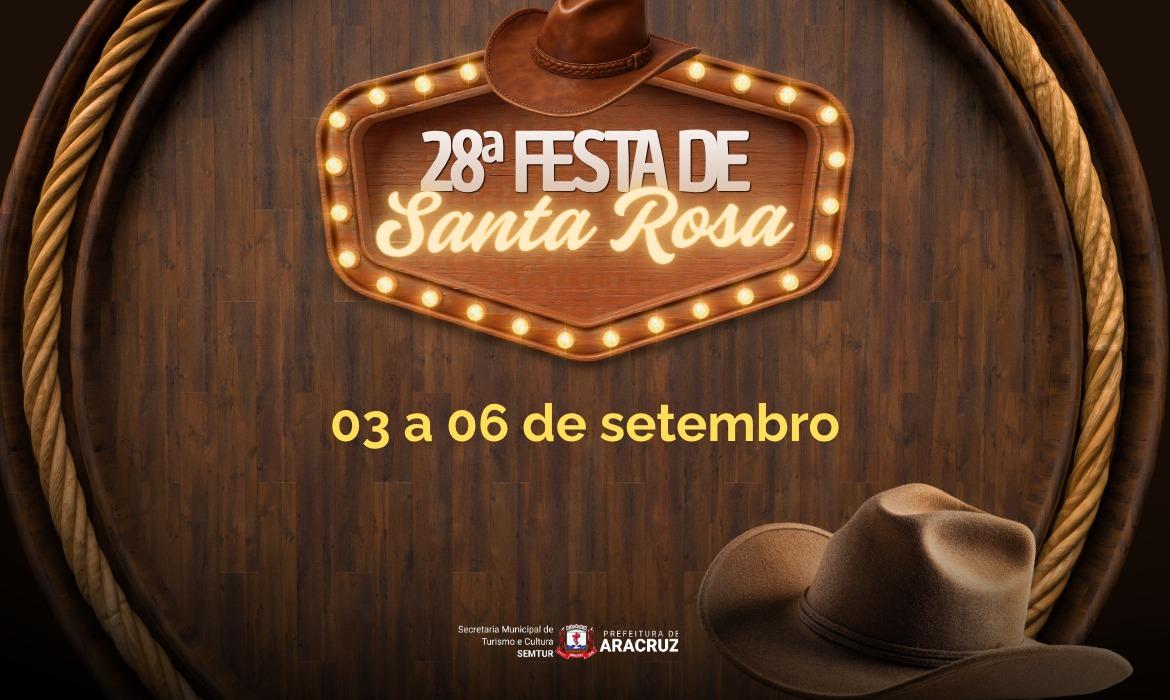 Tradicional Festa de Santa Rosa chega à 28ª edição com programação de 3 a 6 de setembro