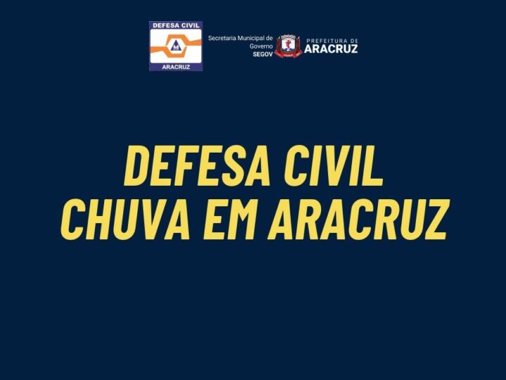 Temporal provoca ocorrências em Aracruz e mobiliza Defesa Civil para atender famílias