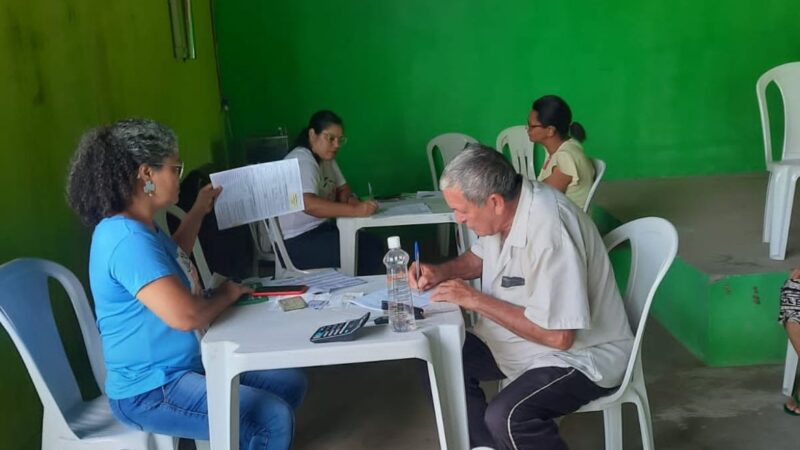 CadÚnico itinerante: mais de 40 famílias foram atendidas durante ação neste sábado (15), no Assentamento, em Vila do Riacho