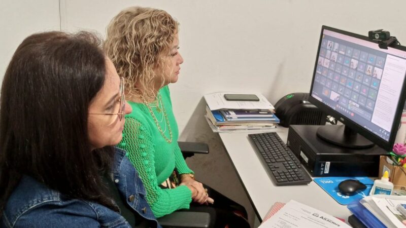 Diretores da Rede Municipal de Ensino participam de reunião virtual sobre o acesso das famílias à lista de vagas para matrícula
