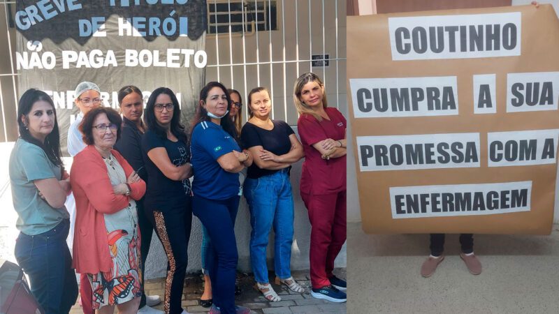 Trabalhadores da Enfermagem em Aracruz entram em greve e exigem cumprimento das promessas de campanha