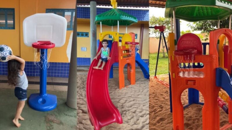 Prefeitura de Aracruz adquire novos brinquedos pedagógicos e playgrounds para escolas da Educação Infantil