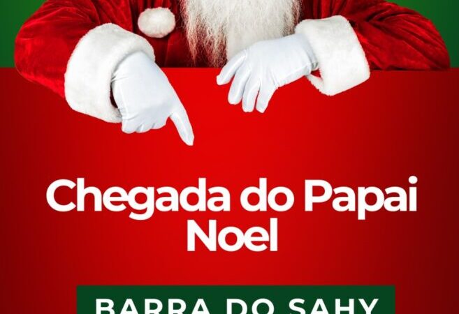 Chegada Triunfal do Papai Noel Ilumina as Ruas de Barra do Sahy