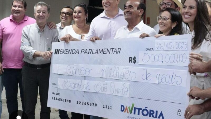 Deputado Federal Davitória Destina R$ 5 Milhões em Emenda Parlamentar para a Saúde de Aracruz