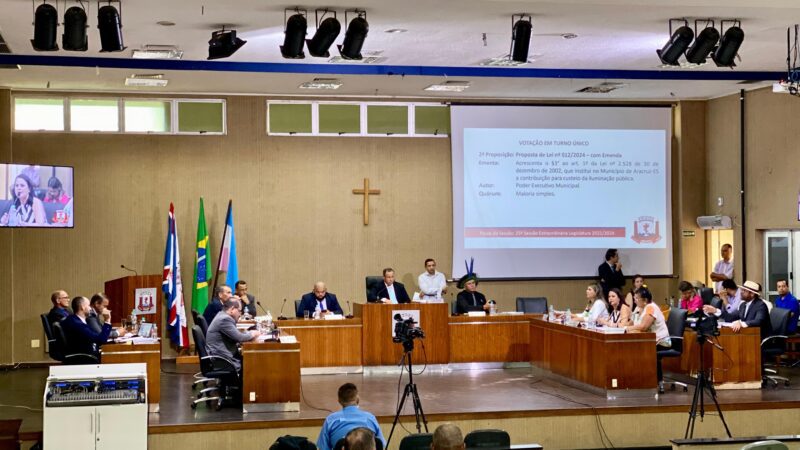 Câmara Aprova Dois Projetos de Lei do Executivo Municipal em Sessão Extraordinária