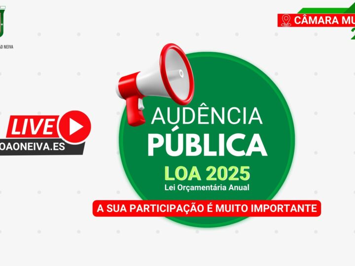 Audiência Pública para Elaboração da LOA 2025 será Realizada pela Prefeitura