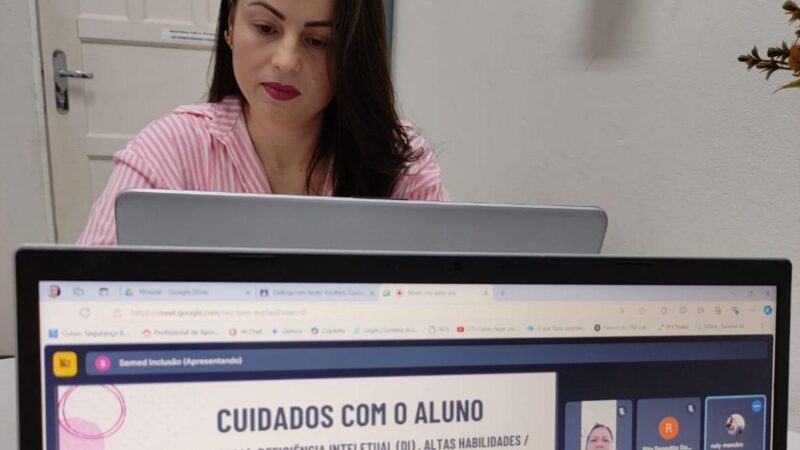 “Projeto Diálogo em Rede: Acolher, Cuidar e Incluir” oferece formação continuada e troca de experiências entre os profissionais