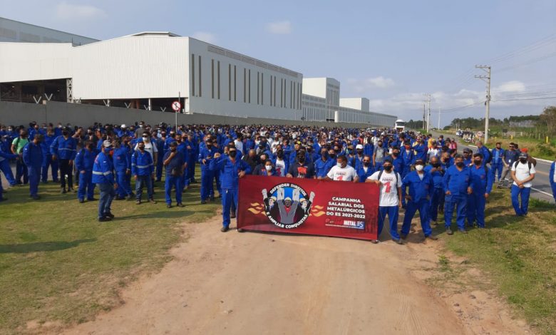 Metalúrgicos do ES Aprovam Greve e Anunciam Paralisação para Sexta-Feira