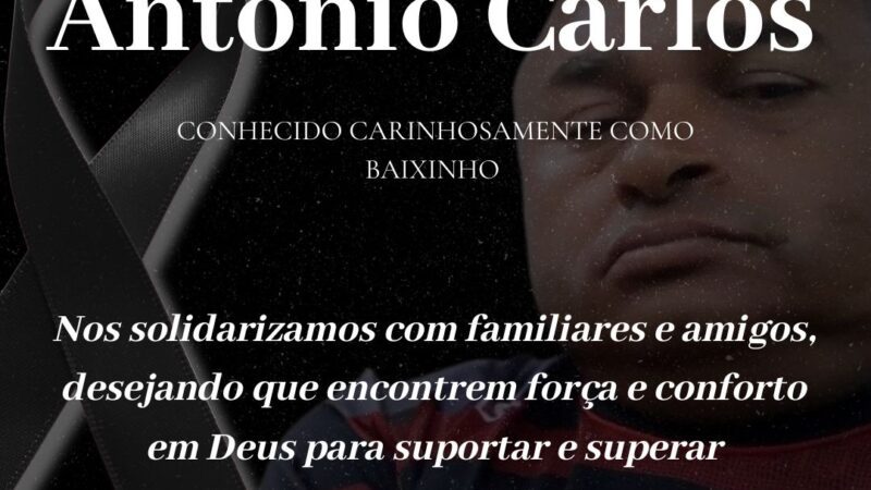 Faleceu Antônio Carlos Tenes de Jesus, técnico do time de Guaraná